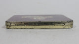 Rare Antique 1935 Karel I Minor 10 Cigar 10 Senorita Dark Red Hinged Tin Metal Container Made in Holland