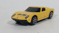 Maisto Fresh Metal 1966 Lamborghini Miura Yellow 1/64 Scale Die Cast Toy Dream Car Vehicle