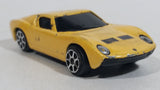 Maisto Fresh Metal 1966 Lamborghini Miura Yellow 1/64 Scale Die Cast Toy Dream Car Vehicle