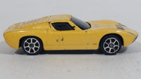 Maisto Fresh Metal 1966 Lamborghini Miura Yellow 1/64 Scale Die Cast Toy Dream Car Vehicle