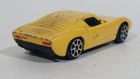 Maisto Fresh Metal 1966 Lamborghini Miura Yellow 1/64 Scale Die Cast Toy Dream Car Vehicle