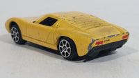 Maisto Fresh Metal 1966 Lamborghini Miura Yellow 1/64 Scale Die Cast Toy Dream Car Vehicle