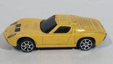 Maisto Fresh Metal 1966 Lamborghini Miura Yellow 1/64 Scale Die Cast Toy Dream Car Vehicle