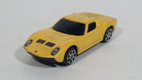 Maisto Fresh Metal 1966 Lamborghini Miura Yellow 1/64 Scale Die Cast Toy Dream Car Vehicle