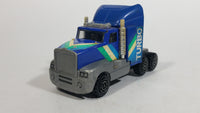 Vintage KY (Kai Yip) Tough Roders Blue Turbo Semi Truck Pressed Steel Cab with Plastic Toy Car Vehicle