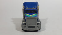 Vintage KY (Kai Yip) Tough Roders Blue Turbo Semi Truck Pressed Steel Cab with Plastic Toy Car Vehicle