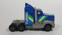 Vintage KY (Kai Yip) Tough Roders Blue Turbo Semi Truck Pressed Steel Cab with Plastic Toy Car Vehicle