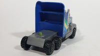 Vintage KY (Kai Yip) Tough Roders Blue Turbo Semi Truck Pressed Steel Cab with Plastic Toy Car Vehicle