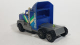 Vintage KY (Kai Yip) Tough Roders Blue Turbo Semi Truck Pressed Steel Cab with Plastic Toy Car Vehicle