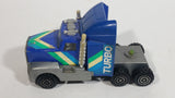 Vintage KY (Kai Yip) Tough Roders Blue Turbo Semi Truck Pressed Steel Cab with Plastic Toy Car Vehicle