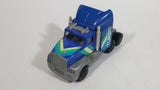 Vintage KY (Kai Yip) Tough Roders Blue Turbo Semi Truck Pressed Steel Cab with Plastic Toy Car Vehicle