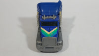 Vintage KY (Kai Yip) Tough Roders Blue Turbo Semi Truck Pressed Steel Cab with Plastic Toy Car Vehicle