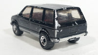 1984 Matchbox 1984 Dodge Caravan Van Black Die Cast Toy Car Vehicle With Opening Sliding Passenger Side Door