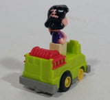 Vintage 1989 Peanuts Gang Pop Mobiles United Features Syndicate Lucy Van Pelt Green Plastic Toy Car Vehicle McDonald's Happy Meals