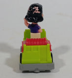 Vintage 1989 Peanuts Gang Pop Mobiles United Features Syndicate Lucy Van Pelt Green Plastic Toy Car Vehicle McDonald's Happy Meals