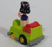 Vintage 1989 Peanuts Gang Pop Mobiles United Features Syndicate Lucy Van Pelt Green Plastic Toy Car Vehicle McDonald's Happy Meals