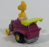 Vintage 1989 Peanuts Gang Pop Mobiles United Features Syndicate Woodstock Bird Character Plastic Toy Car Vehicle McDonald's Happy Meals