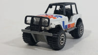 1987-1994 Matchbox Jeep 4x4 White Die Cast Toy Car Vehicle