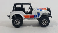 1987-1994 Matchbox Jeep 4x4 White Die Cast Toy Car Vehicle