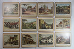 Vintage Pimpernel Old English Inns Place Mats Set of 12