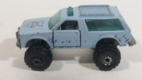 1995 Hot Wheels Blazer 4x4 Light Blue Grey Die Cast Toy Car Vehicle with Opening Doors