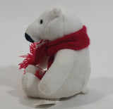 2016 Coca-Cola Coke Soda Pop Beverages White Polar Bear Stuffed Animal Plush Plushy Collectible