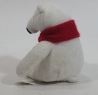 2016 Coca-Cola Coke Soda Pop Beverages White Polar Bear Stuffed Animal Plush Plushy Collectible