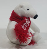 2016 Coca-Cola Coke Soda Pop Beverages White Polar Bear Stuffed Animal Plush Plushy Collectible