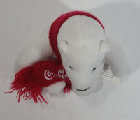 2016 Coca-Cola Coke Soda Pop Beverages White Polar Bear Stuffed Animal Plush Plushy Collectible