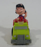 Vintage 1989 Peanuts Gang Pop Mobiles United Features Syndicate Lucy Van Pelt Green Plastic Toy Car Vehicle McDonald's Happy Meals