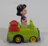 Vintage 1989 Peanuts Gang Pop Mobiles United Features Syndicate Lucy Van Pelt Green Plastic Toy Car Vehicle McDonald's Happy Meals