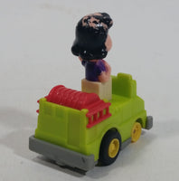 Vintage 1989 Peanuts Gang Pop Mobiles United Features Syndicate Lucy Van Pelt Green Plastic Toy Car Vehicle McDonald's Happy Meals