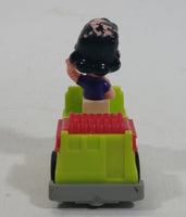 Vintage 1989 Peanuts Gang Pop Mobiles United Features Syndicate Lucy Van Pelt Green Plastic Toy Car Vehicle McDonald's Happy Meals