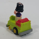 Vintage 1989 Peanuts Gang Pop Mobiles United Features Syndicate Lucy Van Pelt Green Plastic Toy Car Vehicle McDonald's Happy Meals