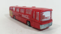 Majorette Coca-Cola Coke Soda Pop Beverage Sun Neoplan 1/87 Scale No. 373 Bus Red Plastic and Die Cast Metal Toy Car Vehicle