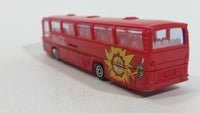 Majorette Coca-Cola Coke Soda Pop Beverage Sun Neoplan 1/87 Scale No. 373 Bus Red Plastic and Die Cast Metal Toy Car Vehicle