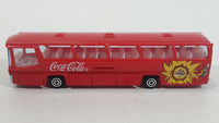 Majorette Coca-Cola Coke Soda Pop Beverage Sun Neoplan 1/87 Scale No. 373 Bus Red Plastic and Die Cast Metal Toy Car Vehicle