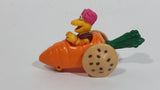 1987-1988 Orange Fraggle Rock 'Gobo' Carrot Shaped Toy Car Vehicle McDonald's Happy Meal Toy