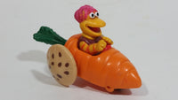 1987-1988 Orange Fraggle Rock 'Gobo' Carrot Shaped Toy Car Vehicle McDonald's Happy Meal Toy