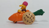 1987-1988 Orange Fraggle Rock 'Gobo' Carrot Shaped Toy Car Vehicle McDonald's Happy Meal Toy