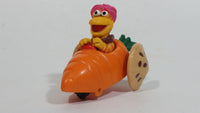 1987-1988 Orange Fraggle Rock 'Gobo' Carrot Shaped Toy Car Vehicle McDonald's Happy Meal Toy