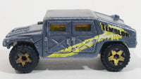 2007 Hot Wheels Temblor Getaway Humvee General Corp Metalflake Blue Grey Die Cast Toy Car Vehicle