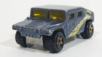 2007 Hot Wheels Temblor Getaway Humvee General Corp Metalflake Blue Grey Die Cast Toy Car Vehicle