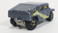 2007 Hot Wheels Temblor Getaway Humvee General Corp Metalflake Blue Grey Die Cast Toy Car Vehicle