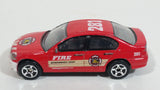 RealToy Red BMW 3 Series Fire Dept Emergency Unit 281 Die Cast Toy Car Firefighting Vehicle