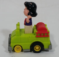 Vintage 1989 Peanuts Gang Pop Mobiles United Features Syndicate Lucy Van Pelt Green Plastic Toy Car Vehicle McDonald's Happy Meals