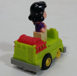 Vintage 1989 Peanuts Gang Pop Mobiles United Features Syndicate Lucy Van Pelt Green Plastic Toy Car Vehicle McDonald's Happy Meals