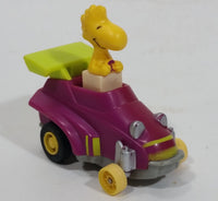 Vintage 1989 Peanuts Gang Pop Mobiles United Features Syndicate Woodstock Bird Character Plastic Toy Car Vehicle McDonald's Happy Meals