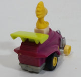 Vintage 1989 Peanuts Gang Pop Mobiles United Features Syndicate Woodstock Bird Character Plastic Toy Car Vehicle McDonald's Happy Meals