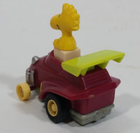 Vintage 1989 Peanuts Gang Pop Mobiles United Features Syndicate Woodstock Bird Character Plastic Toy Car Vehicle McDonald's Happy Meals